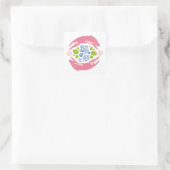 Osterfrühlingssonne Quadratischer Aufkleber (Tasche)