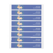 Osterfrühlingssonnenwoche rund um das Adressetiket (Bogen)