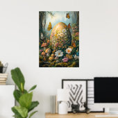 Osterfrühlingswald Natur Malerei Poster (Heimbüro)