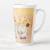 Osterfrühlingthema Gnome Sonnenblume Ostereier Milchtasse (Rechts)