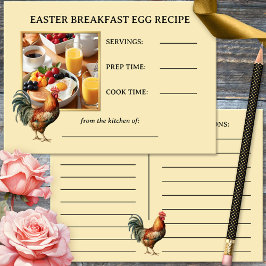 Osterfrühstück Foto Weinkarte