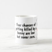 Osterfunny Pet Bunny Illustration Zitate Schwarz Kaffeetasse (Mittel)