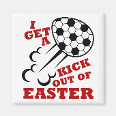 Osterfußball Niedlich bekomme ich ein Kick aus Ost Magnet (Vorne)