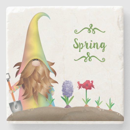 Ostergartendekoration Steinuntersetzer (Vorderseite)