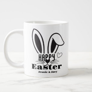 Ostergebäck, niedlicher Familienstand Jumbo-Tasse
