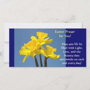 Ostergebet Karten Narzissen Blumen Frühling
