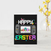 Ostergeblasene Ei Jagd Gamer Kinder Jungen Männer  Karte (Gelbe Blume)