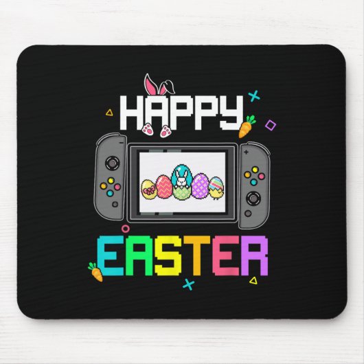 Ostergeblasene Ei Jagd Gamer Kinder Jungen Männer Mousepad (Vorne)