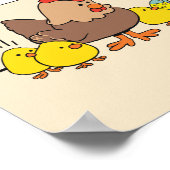 Ostergeblasene Schokoladeneier Spaß Poster (Ecke)