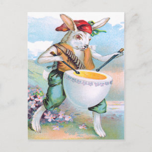 Ostergeblasenes Drummertrommeleier Feiertagspostkarte