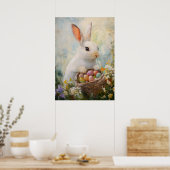 Ostergeblasenes Ei Hunt Malerei Poster (Küche)