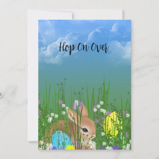 Ostergeblasenes Ei Hunt Party (Vorderseite)