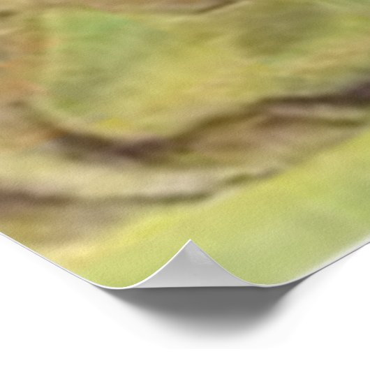 Ostergeblasenes, farbig gestrichenes Eierfeld Poster (Ecke)