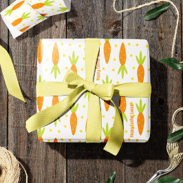 Ostergeblasenes Muster Gruß und Name des Kindes Geschenkpapier