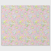 Ostergeblasenes Ostereier Wrapping Paper Geschenkpapier (Flach)