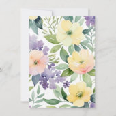 Ostergeblümte Eierjagd & Brunch Einladung (Rückseite)