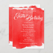 Ostergeburt Chic und Moder Einladung (Vorne/Hinten)