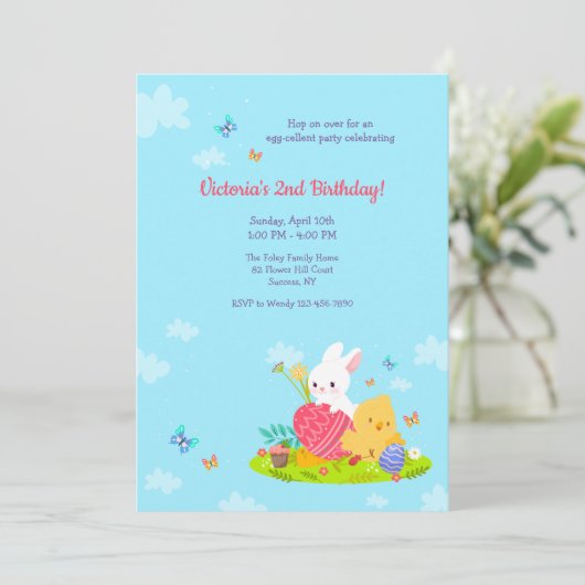 Ostergeburt Einladung (Stehend Vorderseite)