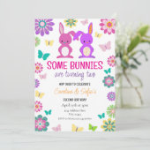 Ostergeburt Einladung für Geschwister (Stehend Vorderseite)