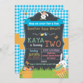 Ostergeburt Einladung für Junge (Vorne/Hinten)