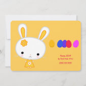Ostergeburt Einladungen Niedlich Gelbsonne (Rückseite)