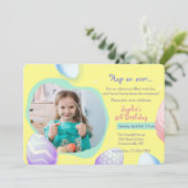 Ostergeburt Foto Einladung (Stehend Vorderseite)