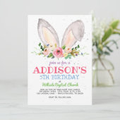 Ostergeburt, Osterhasen Geburtstag, Einladung (Stehend Vorderseite)