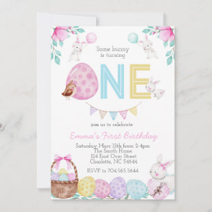 Ostergeburtseinladung, Sonniger Geburtstag Einladung