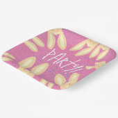 Ostergeburtspass Bunny Pastel Pink Dots Party Pappteller (Gewinkelt)