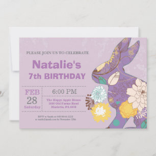 Ostergeburtstag Mädchen Osterei Geburtstag Hase Einladung