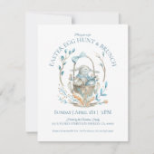 Ostergebüsste Eierjagd & Osterbrunch-Einblick Dankeskarte (Vorderseite)