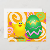 Ostergeile Feiertagskarte (Vorne/Hinten)
