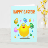 Ostergeile Karte (Gelbe Blume)