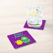 Ostergeile Rechteckiger Pappuntersetzer (Vor Ort)