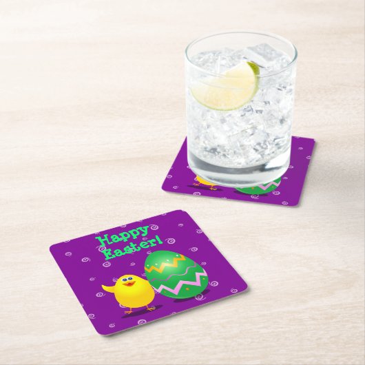 Ostergeile Rechteckiger Pappuntersetzer (Vor Ort)