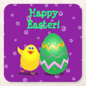 Ostergeile Rechteckiger Pappuntersetzer (Vorderseite)