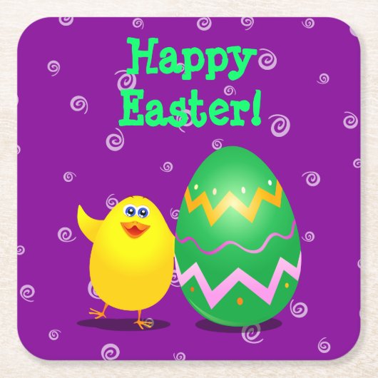 Ostergeile Rechteckiger Pappuntersetzer (Vorderseite)