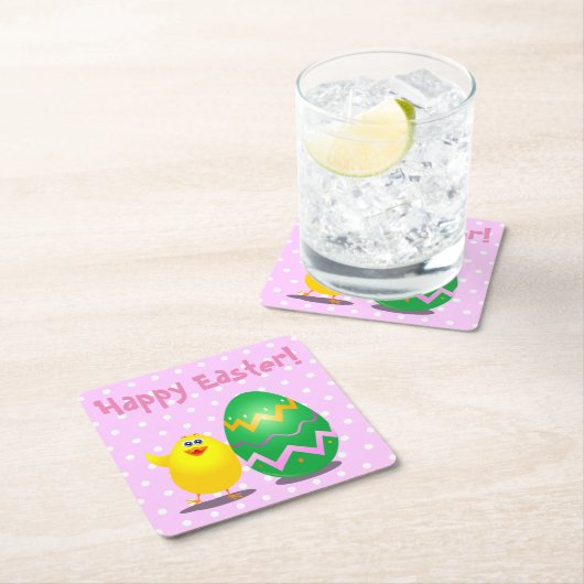 Ostergeile Rechteckiger Pappuntersetzer (Vor Ort)