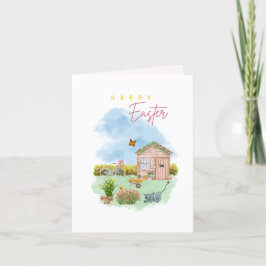 Ostergeklappte Ferienkarte Feiertagskarte