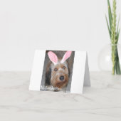 Ostergelbes Labrador Feiertagskarte (Rückseite)