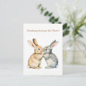 🐇 Ostergenuss Feiertagspostkarte (Stehend Vorderseite)