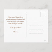 🐇 Ostergenuss Feiertagspostkarte (Rückseite)