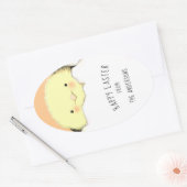 Ostergeschenk Ovaler Aufkleber (Umschlag)