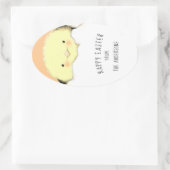 Ostergeschenk Ovaler Aufkleber (Tasche)