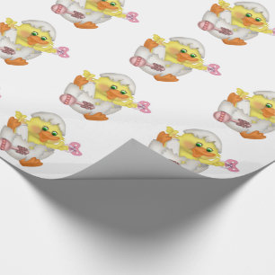 Ostergeschenk Wrap/ Baby Chick Geschenkpapier