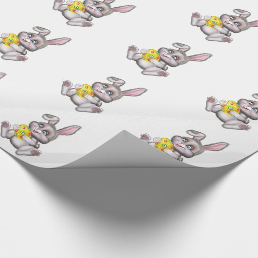 Ostergeschenk Wrap/Bunny und Ei Geschenkpapier (Ecke)