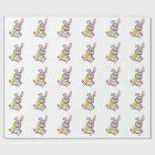 Ostergeschenk Wrap/Bunny und Ei Geschenkpapier (Flach)