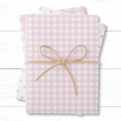 Ostergeschenk Wraps mit Country Charme. Baby Pink Geschenkpapier Set