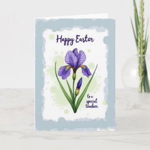 Ostergeschenkkarte für Lehrer Blumen Karte
