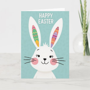 Ostergeschenkkarte mit Zickzack-Hasen-Muster Karte